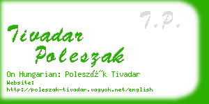 tivadar poleszak business card